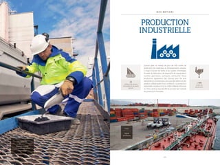 1 6 1 7
Contrôle qualité
à la sortie d’un poste
d’enrobage
ALLEMAGNE
N O S M É T I E R S
PRODUCTION
INDUSTRIELLE
Eurovia gère un réseau de plus de 400 unités de
production de matériaux et d’équipements urbains.
Il s’agit d’usines de liants et de postes d’enrobage,
d’unités de fabrication de dispositifs de signalisation
routière (panneaux, portiques, peintures). Nous
produisons également des résines pour les sols
industrielsetcommerciaux,ainsiquedesbétonsetdes
produits préfabriqués (murs antibruit). La production
industrielleconstitue14 %duchiffred’affairesd’Eurovia
en 2013, dont la majorité (65 %) provient de l’activité
de production d’enrobés.
Dépôt
de bitume
CHILI
> 400
unités de
production
23
millions de tonnes
d’enrobés et de liants
par an
 