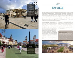 3 8
Le réaménagement des
17 000 m² de la place
historique d’Orléans a été
réalisé entièrement avec
de la pierre naturelle.
À cette occasion, plus de
98 % des anciens pavés
ont été réutilisés pour
la nouvelle place.
Place du Martroi
à Orléans
FRANCE
Des pigments ont été
ajoutés à de l’asphalte
transparent pour remettre
en état la voie verte
du cœur de ville et lui
redonner ses couleurs.
Place SNP
à Banska Bystrica
SLOVAQUIE
EN VILLE
Grand Stade de Lyon
Le groupement EJL Sud-Est, Eurovia et Entre-
prise de Filippis a démarré les travaux de
terrassement pour réaliser les routes d’accès
au futur Grand Stade de Lyon. Suivront les tra-
vaux de VRD, la création d’un parvis, d’un jardin
et de voies de dessertes avec insertion du quai
et de la voie de tramway T3.
À Marseille, en France, capitale européenne de la
culture en 2013, une transformation du centre-ville
a été engagée. Première étape de cette évolution, le
projet du Vieux Port concentrait plusieurs enjeux :
aménager 22 000 m² d’espaces piétonniers et de
voies de circulation tout en maintenant l’intégralité
du trafic et sans gêner l’activité commerciale et
touristique. Nos équipes ont travaillé 7j/7 et 24h/24
pour que le nouvel espace soit prêt à accueillir la
soirée inaugurale de Marseille-Provence 2013.
Pour concilier esthétisme des aménagements et
haut niveau de service, nous avons dû imaginer des
solutions originales, comme le ballast bitumeux.
Cette solution permet de drainer les eaux, de réduire
le poids de l’ouvrage, de limiter les volumes de
déblais de terrassement et les risques de tassement
de l’ouvrage. Ce ballast a permis de sécuriser
l’organisation du chantier tout en maîtrisant les
délais.
À Montpellier, en France, dix mois ont suffi à nos
équipes pour réaliser les travaux d’aménagement de
l’esplanade et des voiries avoisinant la ZAC Pierres
Vives. C’est sur la place de cet éco-quartier qu’elles
ont posées 14 000 m² de dalles en béton et pierres
naturelles, 600 éléments en béton teinté fabriqués
sur mesure, des murs en gabions, des passerelles et
une ombrelle de 650 m².
Au cœur de la vie sociale, économique et culturelle, la ville est un lieu privilégié
d’échanges et de déplacements. Faisant écho aux attentes des citadins sur leur
cadre de vie, la sécurité, le confort et l’esthétique sont autant d’aspirations qui
trouvent aujourd’hui leur place dans les aménagements urbains. À l’écoute
permanente de toutes les parties prenantes, Eurovia met son expertise au service
de ce renouveau de l’espace urbain afin de proposer les solutions les mieux
adaptées aux projets d’aménagement et de les appliquer dans le plus grand
respect de l’environnement naturel et humain.
FRANCE Abords du futur Grand Stade de Lyon
L ’ A N N É E
2 0 1 3
 