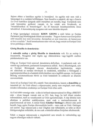 Európa veszélyben  15.08.2016