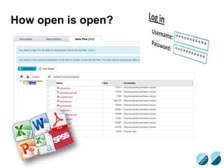 How open is open?
 