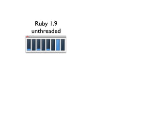 Ruby 1.9
unthreaded
 