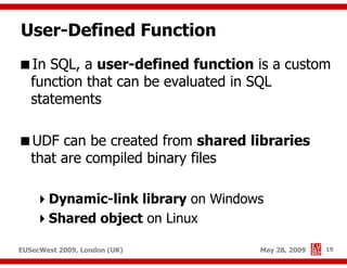 Advanced SQL injection to operating system full control (short version)