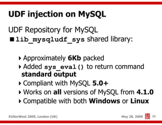 Advanced SQL injection to operating system full control (short version)