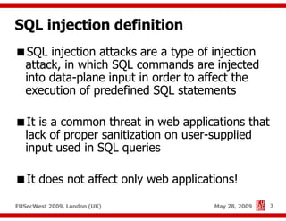 Advanced SQL injection to operating system full control (short version)