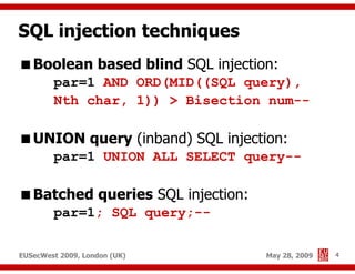 Advanced SQL injection to operating system full control (short version)