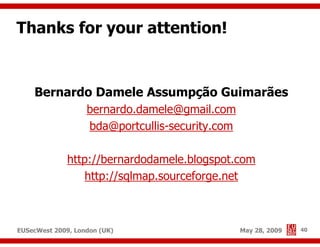 Advanced SQL injection to operating system full control (short version)