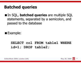 Advanced SQL injection to operating system full control (short version)
