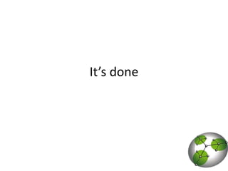 It’s done