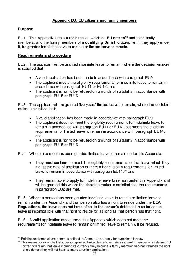 EU Settlement Scheme: Statement of intent
