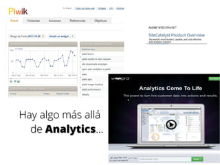 Hay algo más alláHay algo más allá
dede AnalyticsAnalytics......
 