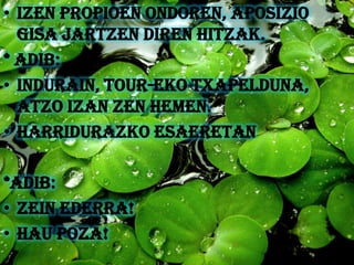 • Izen propioen ondoren, aposizio
  gisa jartzen diren hitzak.
* Adib:
• Indurain, tour-eko txapelduna,
  atzo izan zen hemen.
• Harridurazko esaeretan

*Adib:
• Zein ederra!
• Hau poza!
 