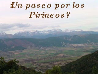 ¿Un paseo por los Pirineos? 