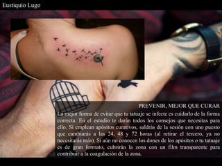 Eustiquio Lugo - ¿Cómo curar un tatuaje infectado?, Parte I