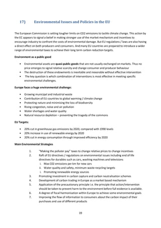 39
17) Environmental Issues and Policies in the EU
The European Commission is setting tougher limits on CO2 emissions to t...
