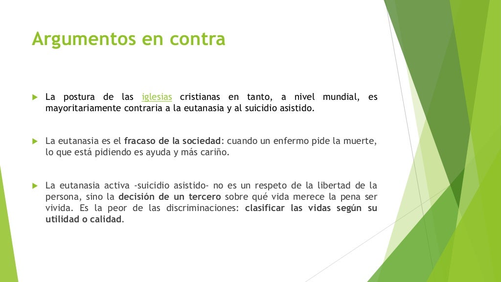 Eutanasia es o no etico practicarla