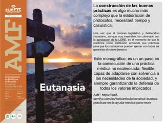 La construcción de las buenas
prácticas es algo mucho más
complejo que la elaboración de
protocolos, necesitará tiempo y
c...