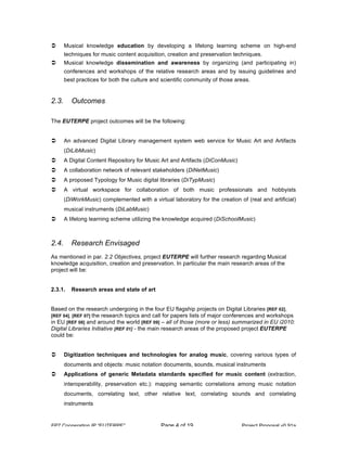 Euterpe Project Proposal for Digital Libraries | PDF
