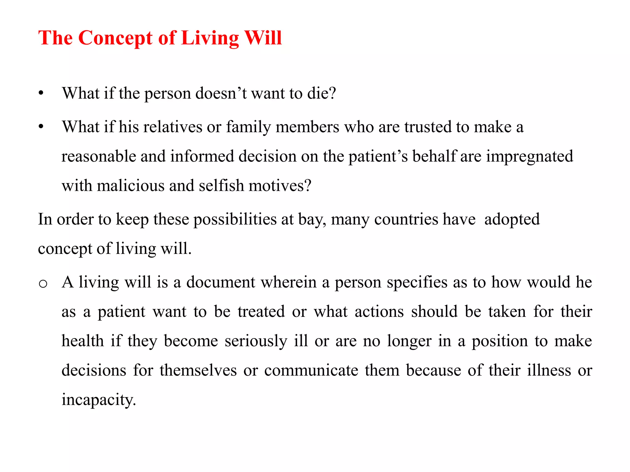 View of Euthanasia ethical and legal issue | PPTX