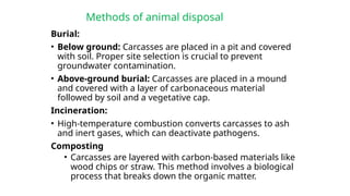 Euthanasia, animal waste disposal and anesthesia.pptx