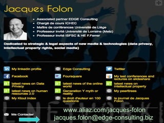 www.aliaz.com/jacques-folon
jacques.folon@edge-consulting.biz
 