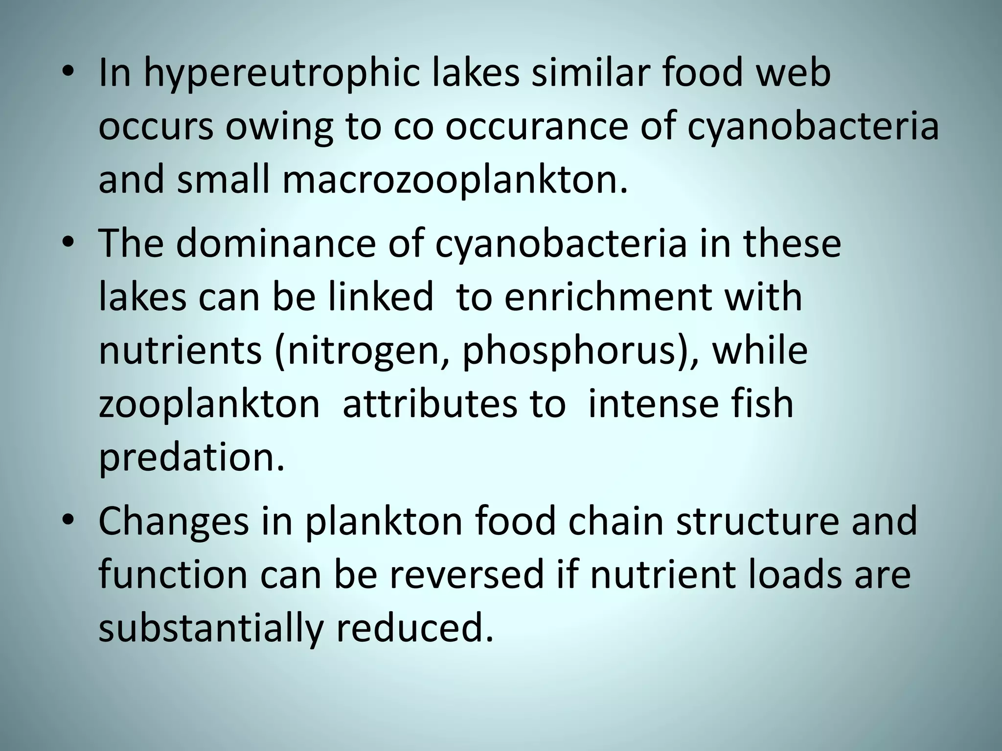 Eutrophication food chain in aquatic ecosystem | PPTX