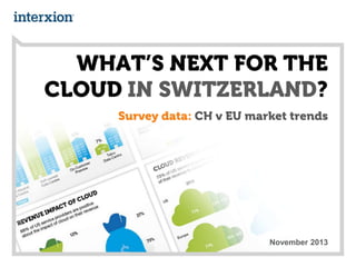 WHAT’S NEXT FOR THE
CLOUD IN SWITZERLAND?
Survey data: CH v EU market trends

November 2013

 