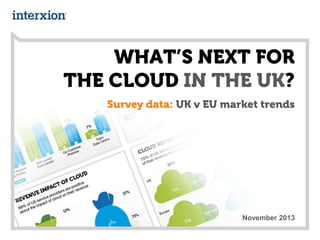 WHAT’S NEXT FOR
THE CLOUD IN THE UK?
Survey data: UK v EU market trends

November 2013

 