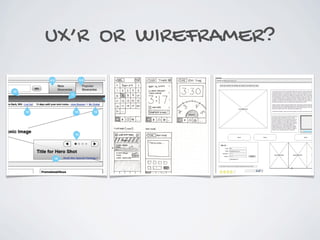 UX’R OR WIREFRAMER?
 