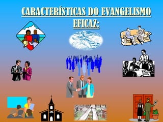CARACTERÍSTICAS DO EVANGELISMO
            EFICAZ:
 