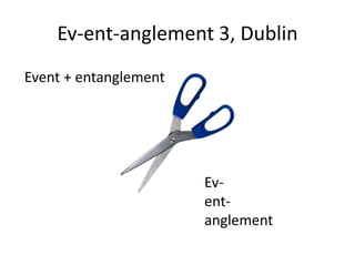 Ev-ent-anglement 3, Dublin
Event + entanglement
Ev-
ent-
anglement
 
