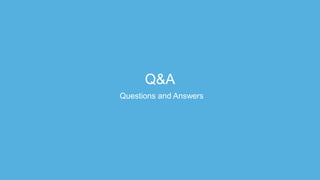 Q&A
Questions and Answers
 
