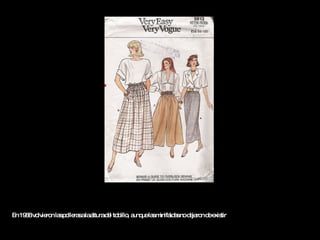 En 1988 volvieron las polleras a la altura del tobillo, aunque las minifaldas no dejaron de existir 
