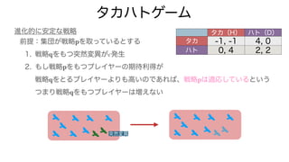 進化ゲーム理論入門第1回 -進化的に安定な戦略- | PDF