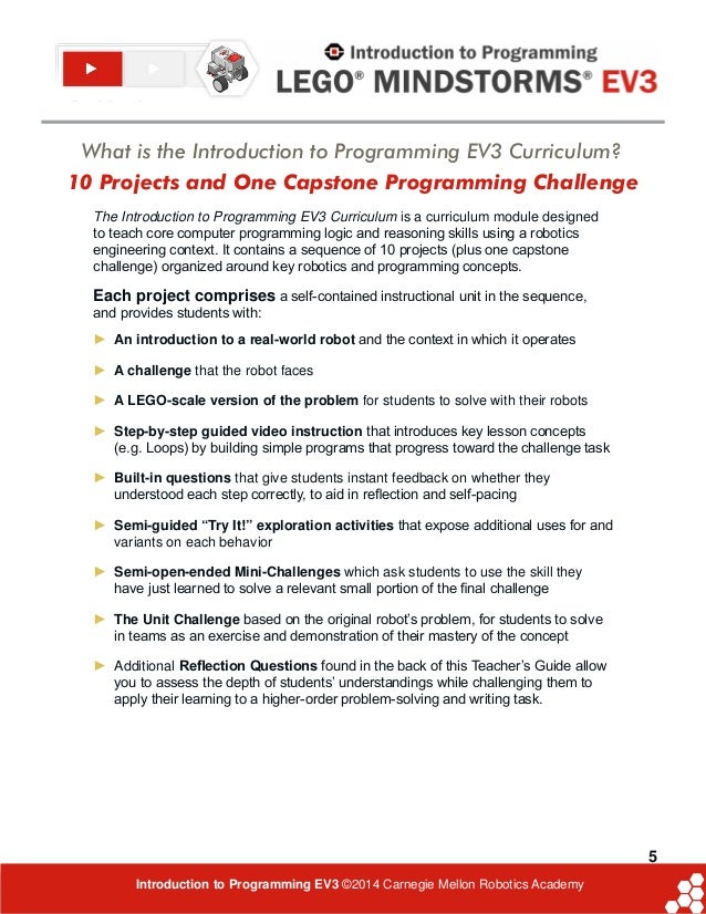 Online Ev3 Curriculum 2025