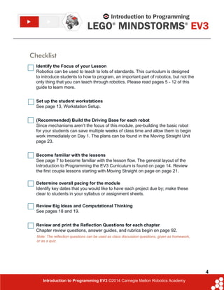 Ev3 teachers guide web | PDF