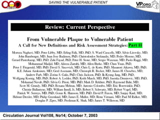 Circulation Journal Vol108, No14; October 7, 2003
 