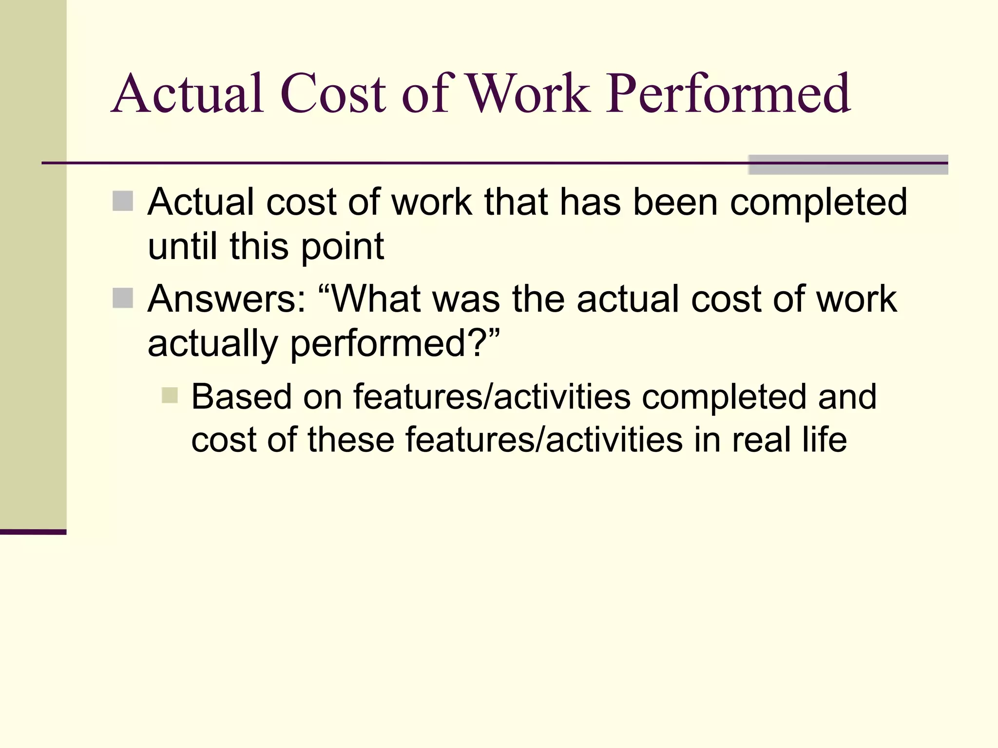 Project Monitoring and Control