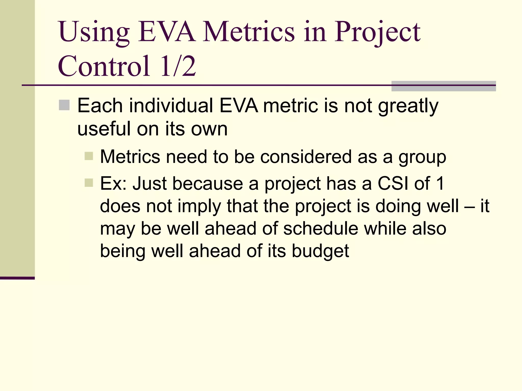 Project Monitoring and Control