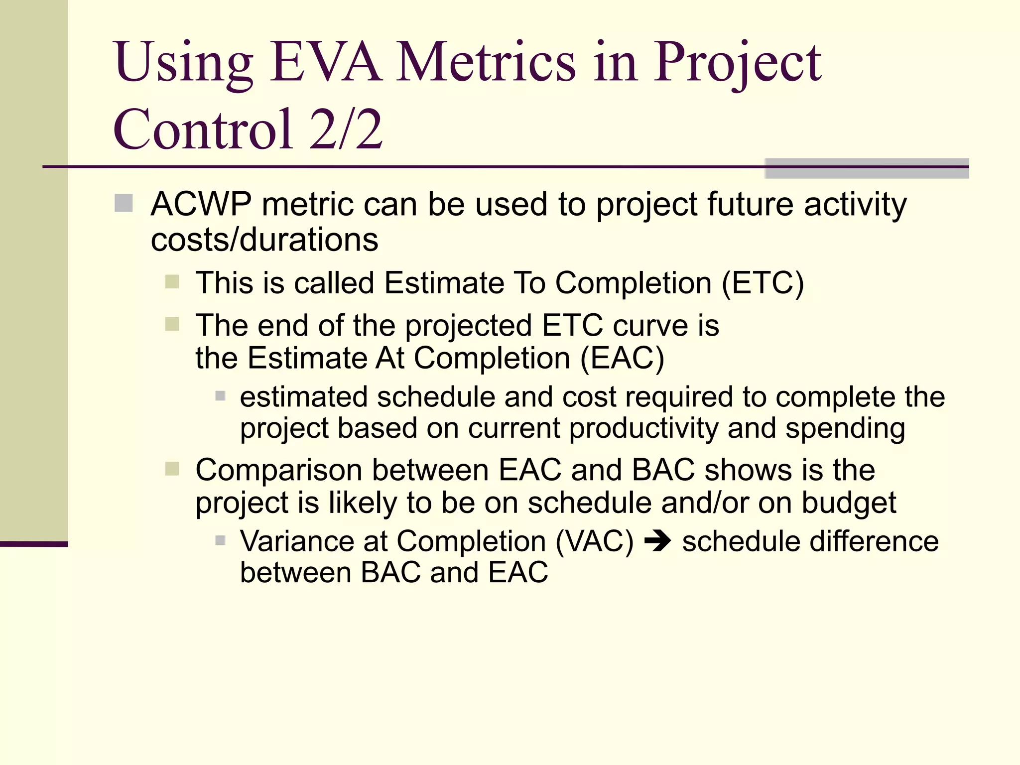 Project Monitoring and Control