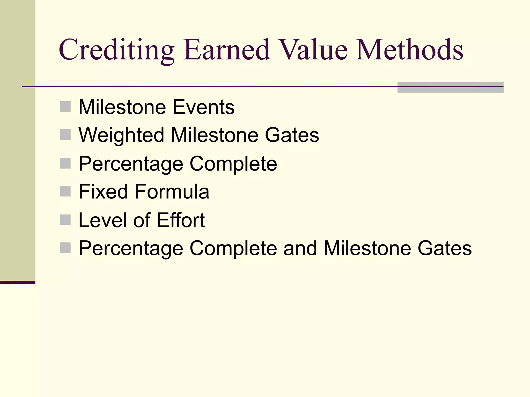 Project Monitoring and Control
