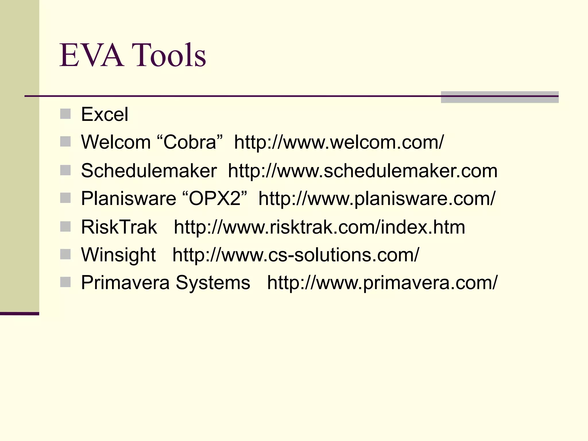 Project Monitoring and Control