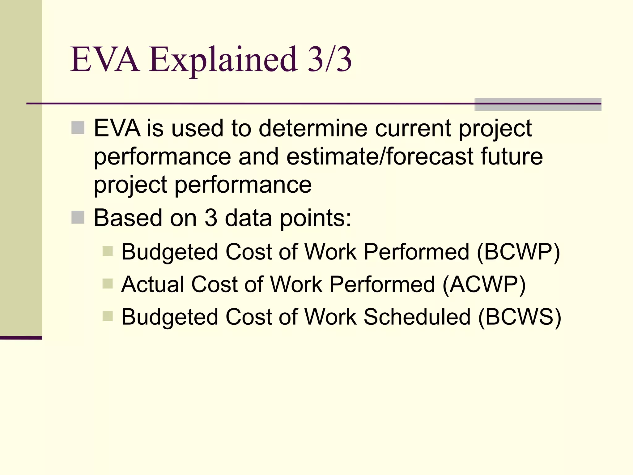 Project Monitoring and Control