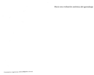 Evaluación auténtica y portafolios de Pedro Ahumada Acevedo