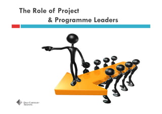 The Role of Project
& Programme Leaders