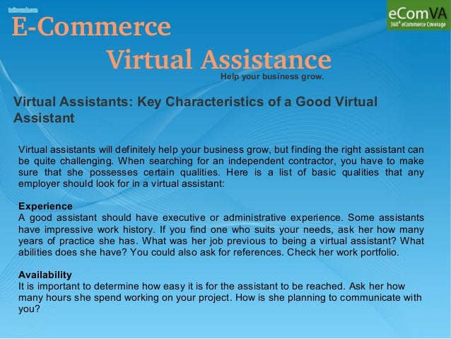 Virtual Assistants: Key Characteristics of a Good Virtual Assistant