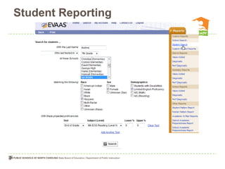 Student Reporting
 