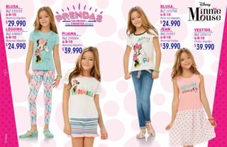 7776
6·8·10 6·8·10
6·8·10 6·8·10
6·8·10
6·8·10
29.990 24.990
24.990 39.990
39.990 39.990
Ref.103255 Ref.103258
Ref.106027 Ref.31053
Ref.105064
Ref.120013
Material/Algodón Material/Algodón
Material/Algodón Material/índigo
Material/Algodón
Chalis/Algodón
BLUSA BLUSA
LEGGING JEAN
PIJAMA
VESTIDO
 