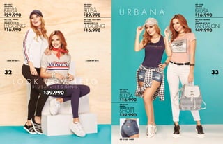 $39.990
$16.990
$49.990
$16.990
$16.990
$29.990
$16.990
$29.990
$39.990
REF 31160 - SHORT
REF 31160
ÍNDIGO
TALLAS 8-10-12-14
REF 13119
VISCOSA
TALLAS S-M-L
SHORT
BLUSA
REF 13120
VISCOSA
TALLAS S-M-L
REF 6214 - BLANCO
DRILL
TALLAS 8-10-12-14
BLUSA
PANTALÓN
REF 7108 - NEGRO
ALGODÓN
TALLAS 8-10-12-14
REF 42451
ALGODÓN
TALLAS S-M-L-XL
LEGGING
BLUSA
REF 42435
VISCOSA
TALLAS S-M-L-XL
REF 7108 - AZUL NAVY
ALGODÓN
TALLAS 8-10-12-14
BLUSA
LEGGING
L O O K C O M P L E T O
B L U S A + L E G G I N G
LOOK REF 8011 > < LOOK REF 8012
32 33
 