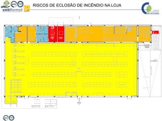 RISCOS DE ECLOSÃO DE INCÊNDIO NA LOJA
 