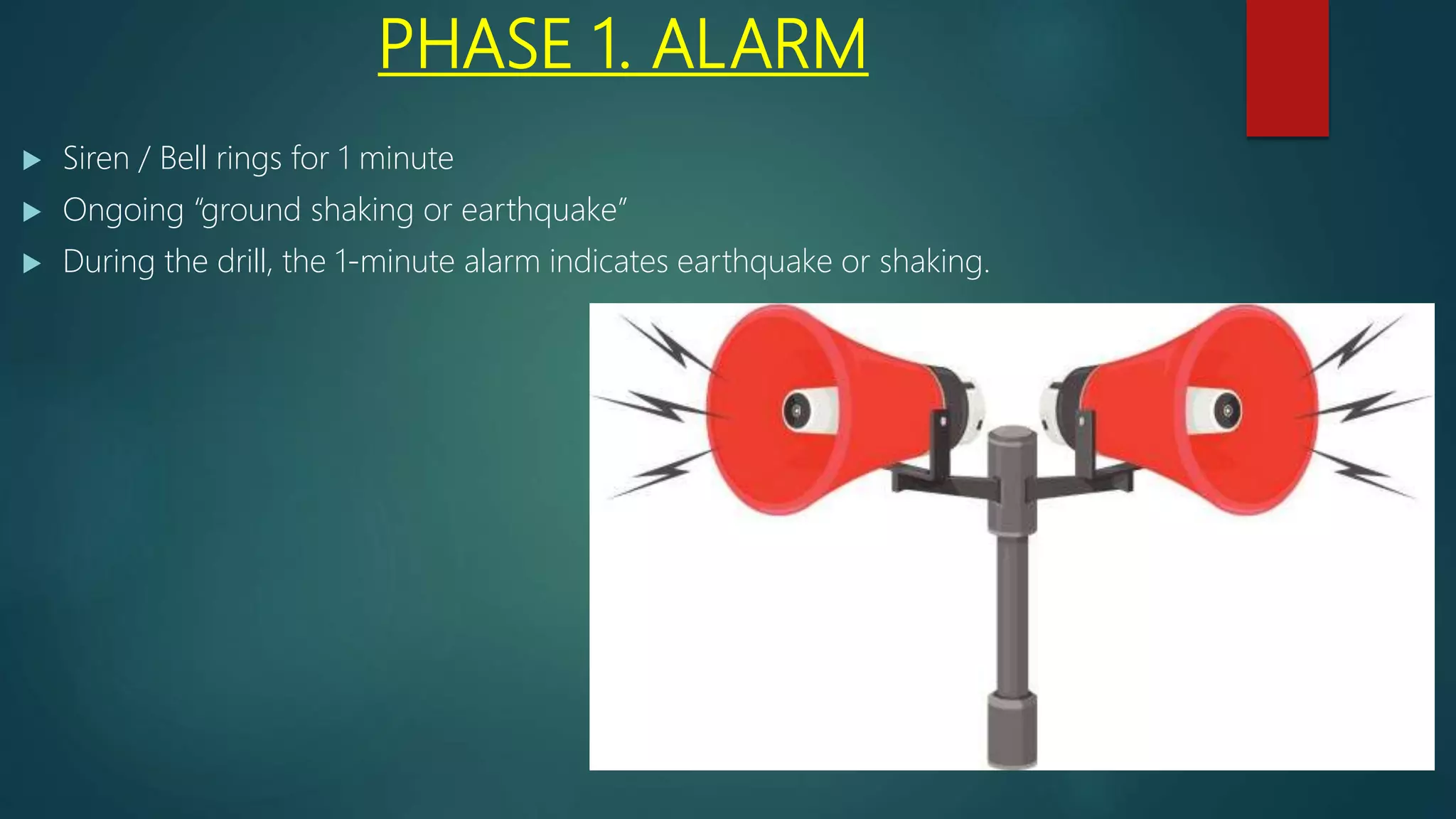 Earthquake Evacuation drill in School Safety | PPTX
